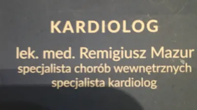 Kardiolog Remigiusz Mazur